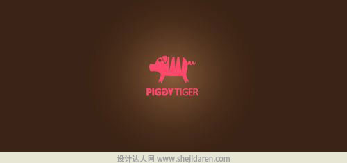 30个不同形态的猪LOGO标志设计欣赏