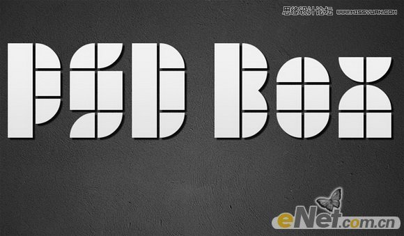 Photoshop制作立体效果的图案艺术字