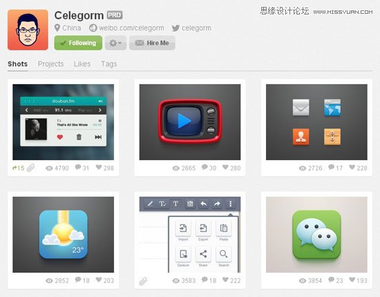 Dribbbleֵע10λUIʦ