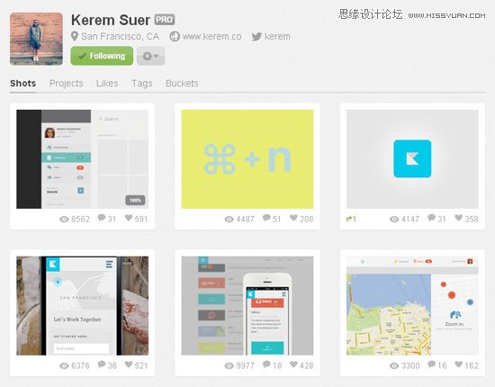 Dribbbleֵע10λUIʦ