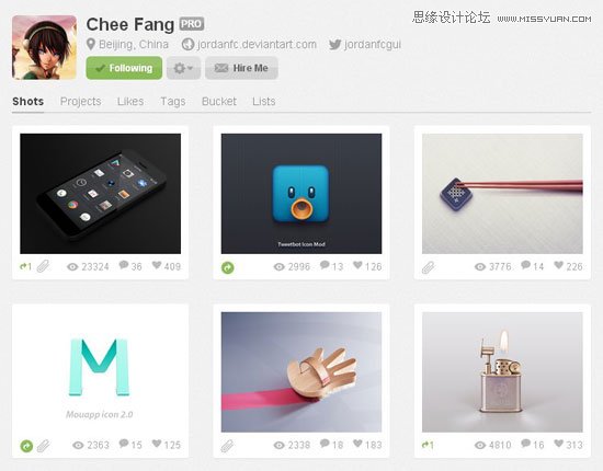 Dribbbleֵע10λUIʦ