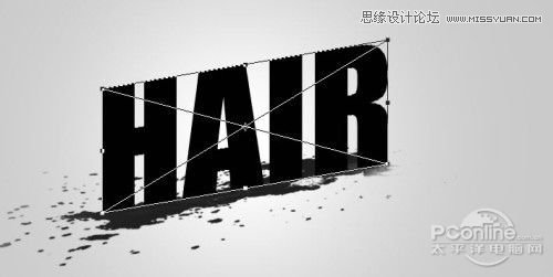 Photoshop制作血迹喷溅效果的艺术字