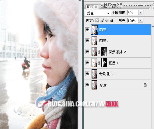 Photoshop人像面部肤色处理全过程