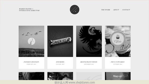 精选国外黑白照片风格的网站设计欣赏 - 设计欣