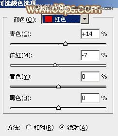 Photoshop调出果子美女照片桔黄色调