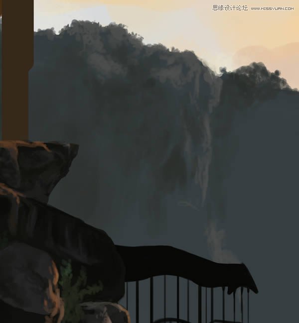 Photoshop绘制中土世界场景教程