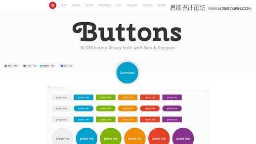 漂亮的CSS按钮样式集以及在线生成工具
