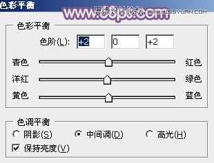 Photoshop调出草地可爱女孩梦幻紫色效果