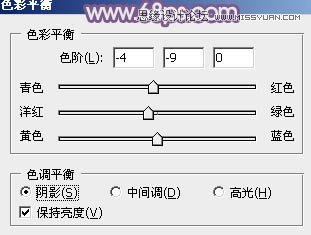 Photoshop调出草地可爱女孩梦幻紫色效果