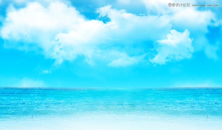 Illustrator绘制清爽夏季海边水珠3D字特效
