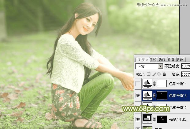 Photoshop调出果子照片春季清新色调