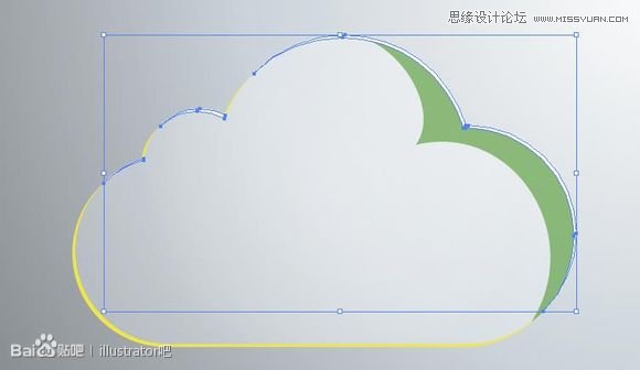 Illustrator绘制立体效果的白云云彩