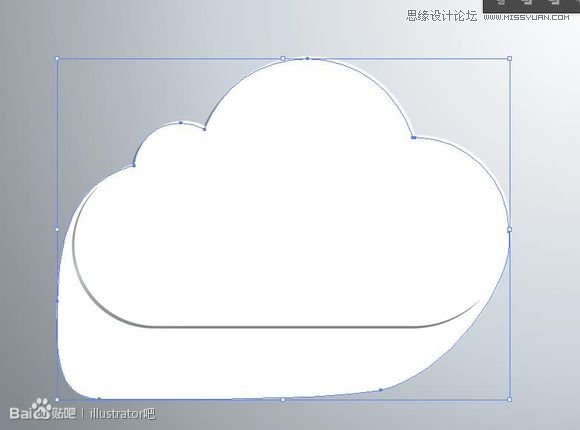 Illustrator绘制立体效果的白云云彩