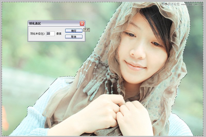 Photoshop调出外景美女照片通透的糖水肤色