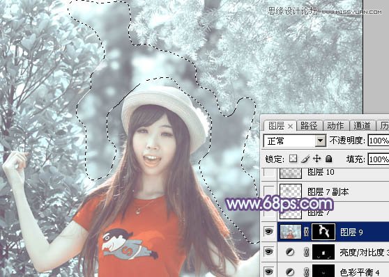 Photoshop调出人像照片另类的冷色效果