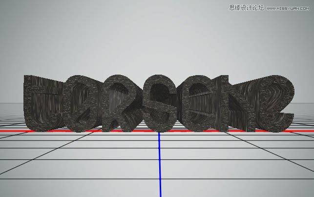 Photoshop巧用3D工具制作个性纹理艺术字