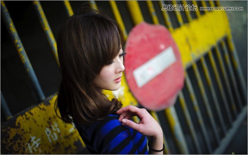 Photoshop调出可爱女孩秋季淡黄肤色效果
