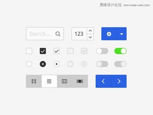 82个精品扁平化设计的免费UI素材
