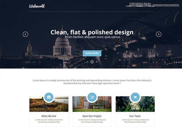 Corporate-Web-Design-Template-PSD-600 一些方便你设计工作的免费PSD素材