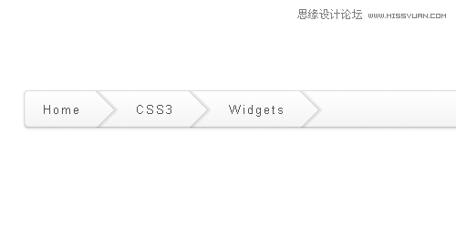 精选国外CSS3编写的面包屑导航收集