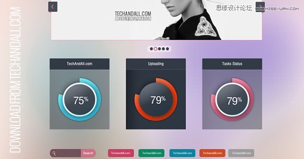 Techandall_UI_webw3rk_pre 2013秋季配色不错的UIKIT素材集合下载
