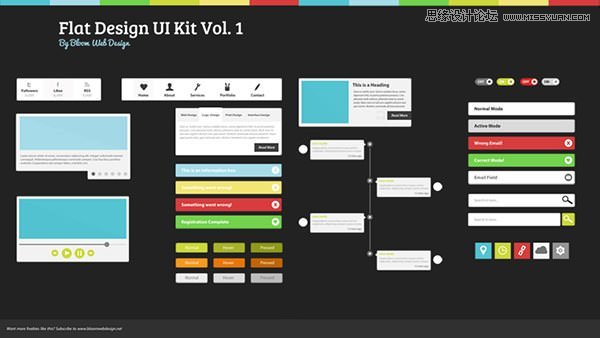 03-ui kit 2013秋季配色不错的UIKIT素材集合下载