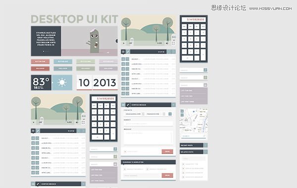 UI_KIT 2013秋季配色不错的UIKIT素材集合下载