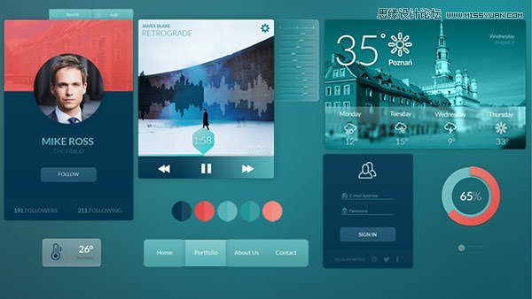 02-ui kit 2013秋季配色不错的UIKIT素材集合下载