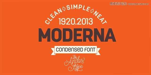 moderna 精选国外11月最新的免费英文字体下载