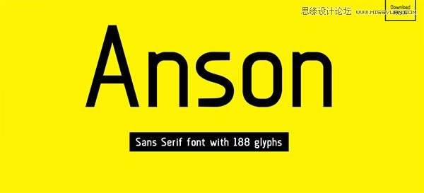 anson 精选国外11月最新的免费英文字体下载