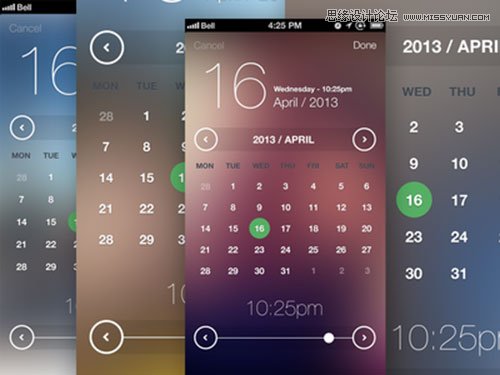 20套免费大气的iOS7风格UI设计元素