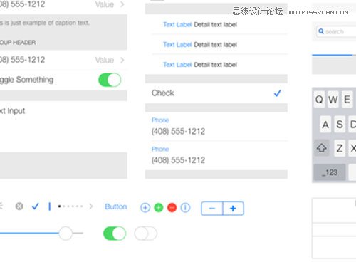 20套免费大气的iOS7风格UI设计元素