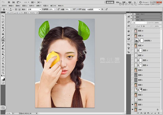 Photoshop结合CR给人像添加美丽彩妆