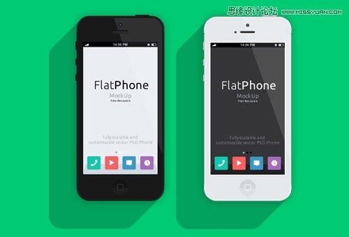 50款精致的iPHONE模板素材免费下载