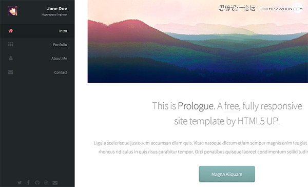 25个免费时尚大气的HTML5网页模板下载