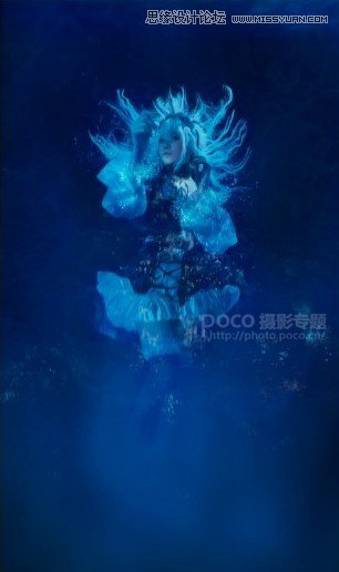 Photoshop调出人像照片唯美的水下特效