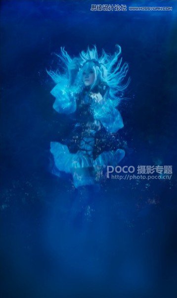 Photoshop调出人像照片唯美的水下特效
