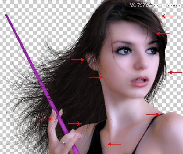 Photoshop合成梦幻绚丽的天使翅膀