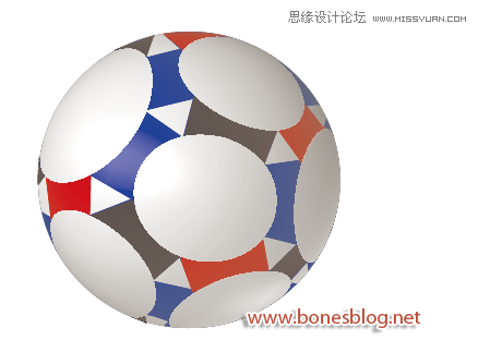 Illustrator绘制超酷的世界杯足球教程