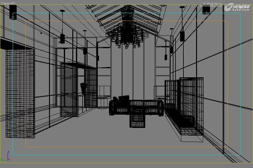 【技巧】3dsmax制作接待厅阳光表现实例教程-第6张图片