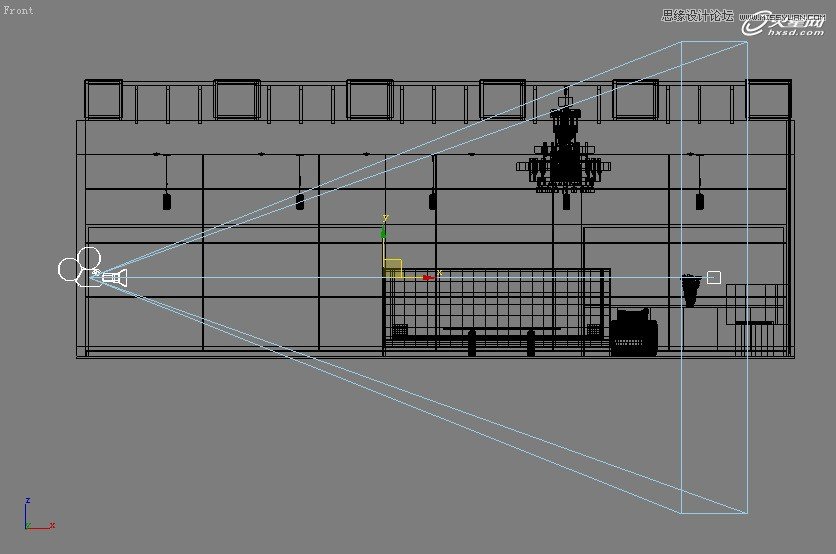 【技巧】3dsmax制作接待厅阳光表现实例教程-第3张图片