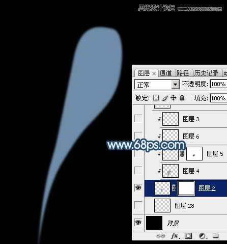 Photoshop绘制飘逸唯美的丝状烟雾