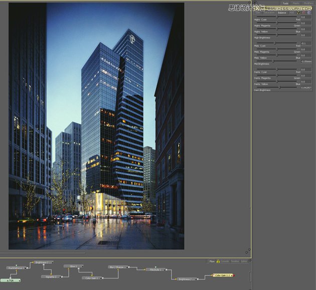 3dmax制作逼真的城市高楼大厦教程