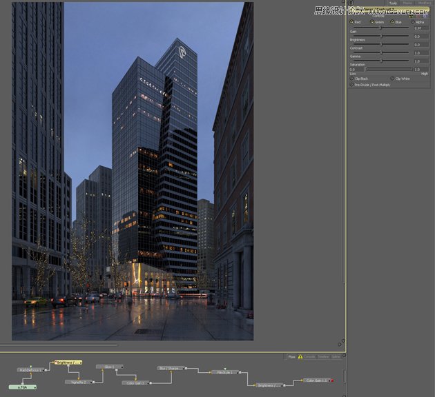 3dmax制作逼真的城市高楼大厦教程