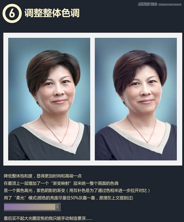Photoshop给普通的妈妈照片磨皮和美化