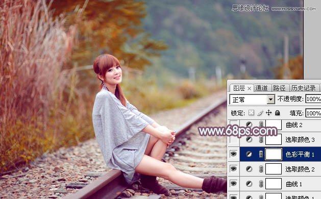 Photoshop调出果子美女照片唯美的淡红效果