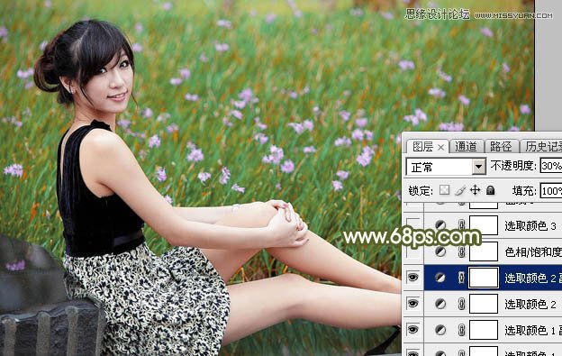 Photoshop调出女孩照片唯美淡雅效果