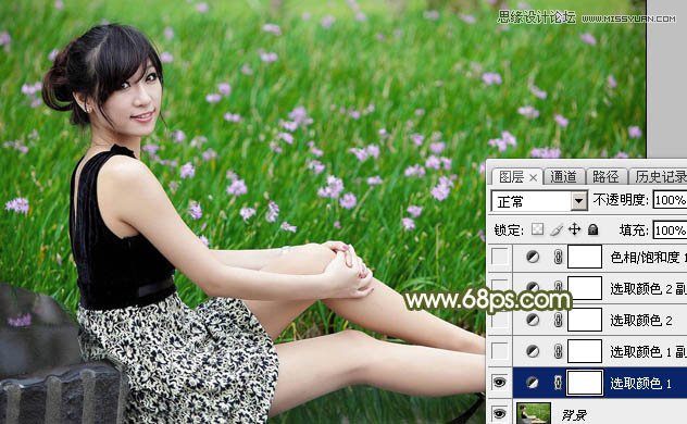 Photoshop调出女孩照片唯美淡雅效果