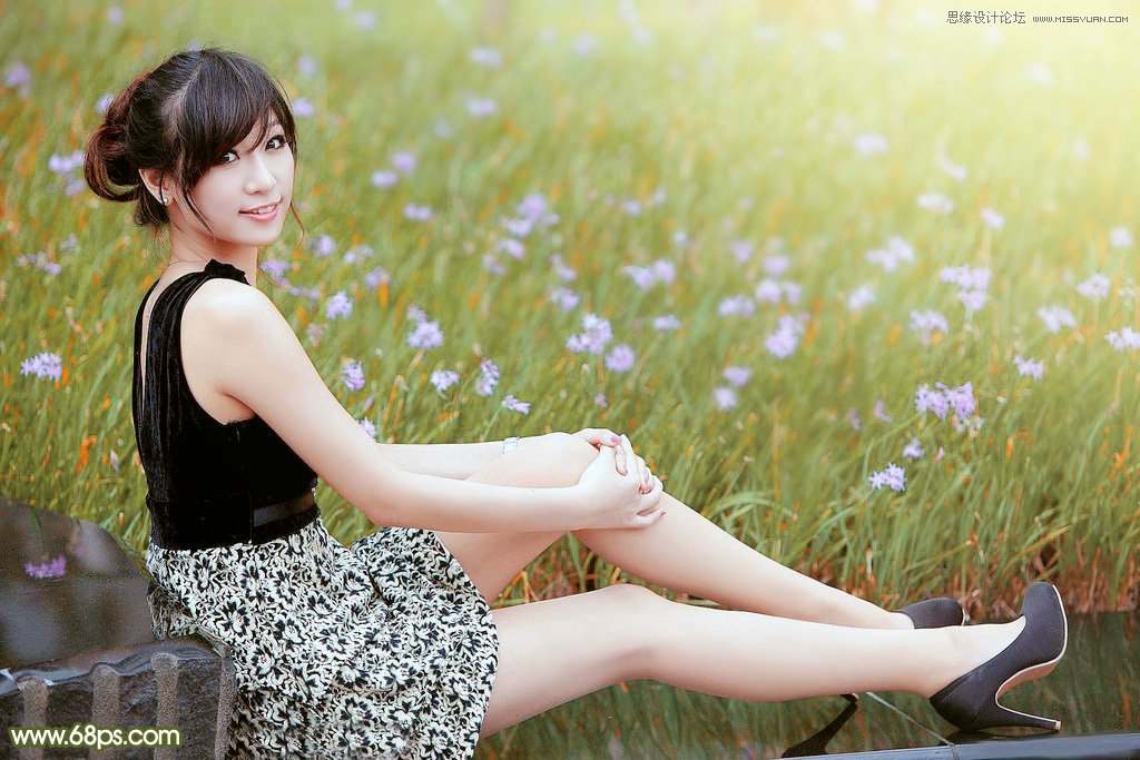 Photoshop调出女孩照片唯美淡雅效果