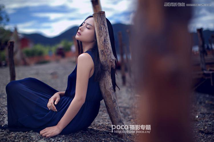 Photoshop调出美女人像照片暗色效果